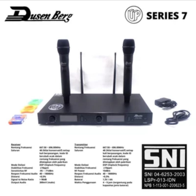 Mic wireless dusenberg up series 7 SNI resmi garansi