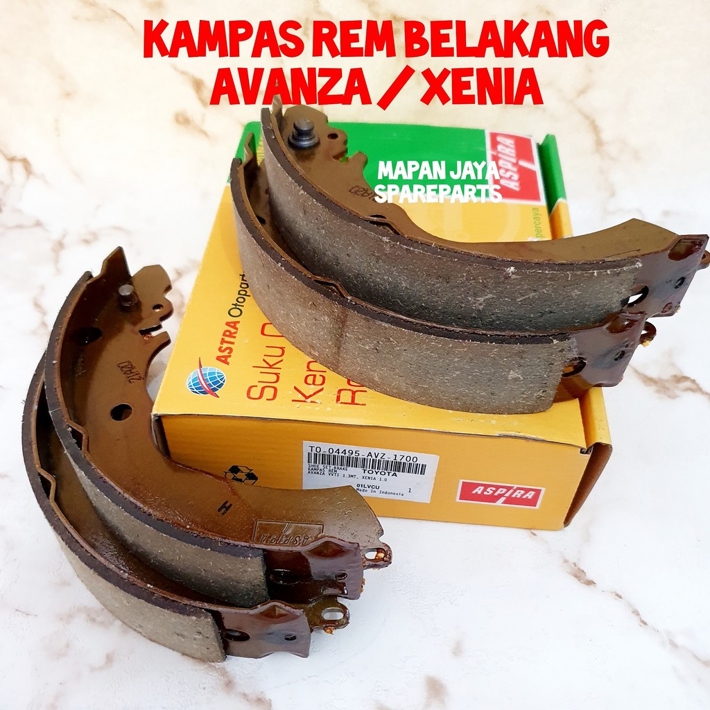 BRAKE SHOE ASPIRA - KAMPAS REM BELAKANG AVANZA / XENIA