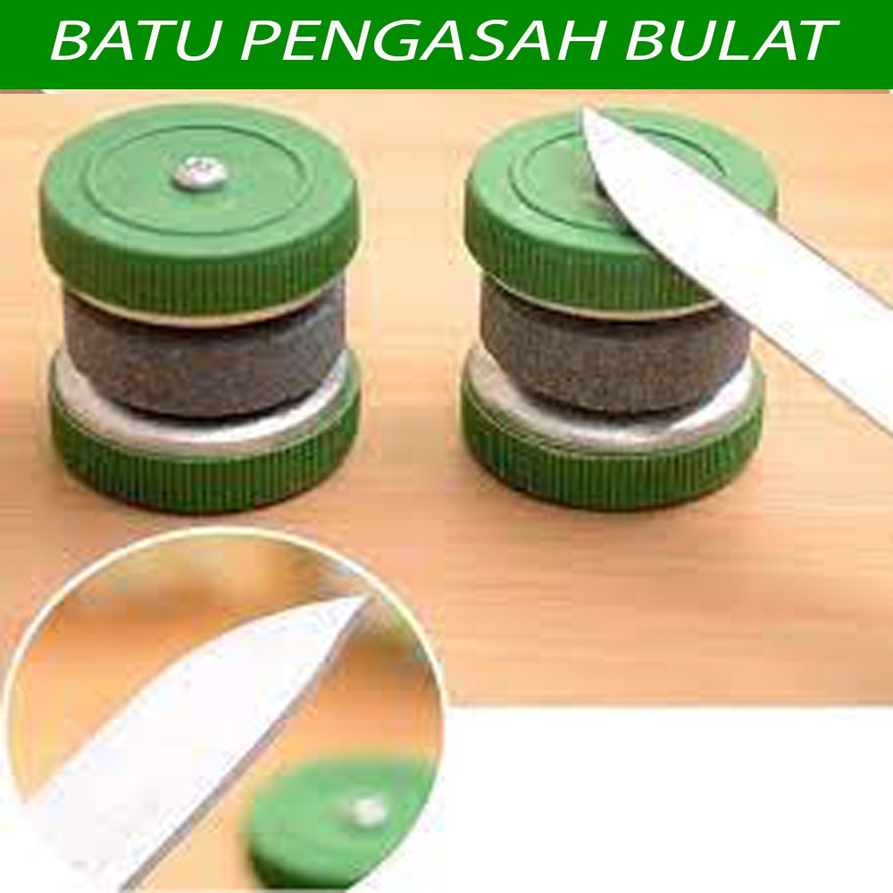 PENGASAH PISAU MODEL RODA PUTAR / ALAT PENGASAH PISAU / ASAH PISAU BENTUK RODA BATU ASAH / KNIFE / PENGASAH GUNTING