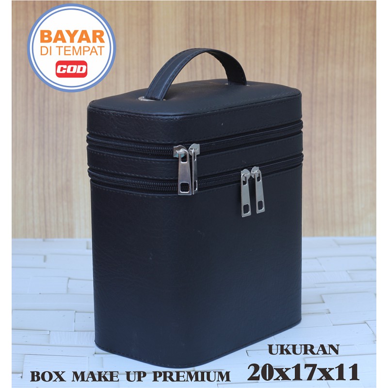 Box Make Up / Kotak Make Up Beauty Case / Tempat Make Up Premium - Hitam