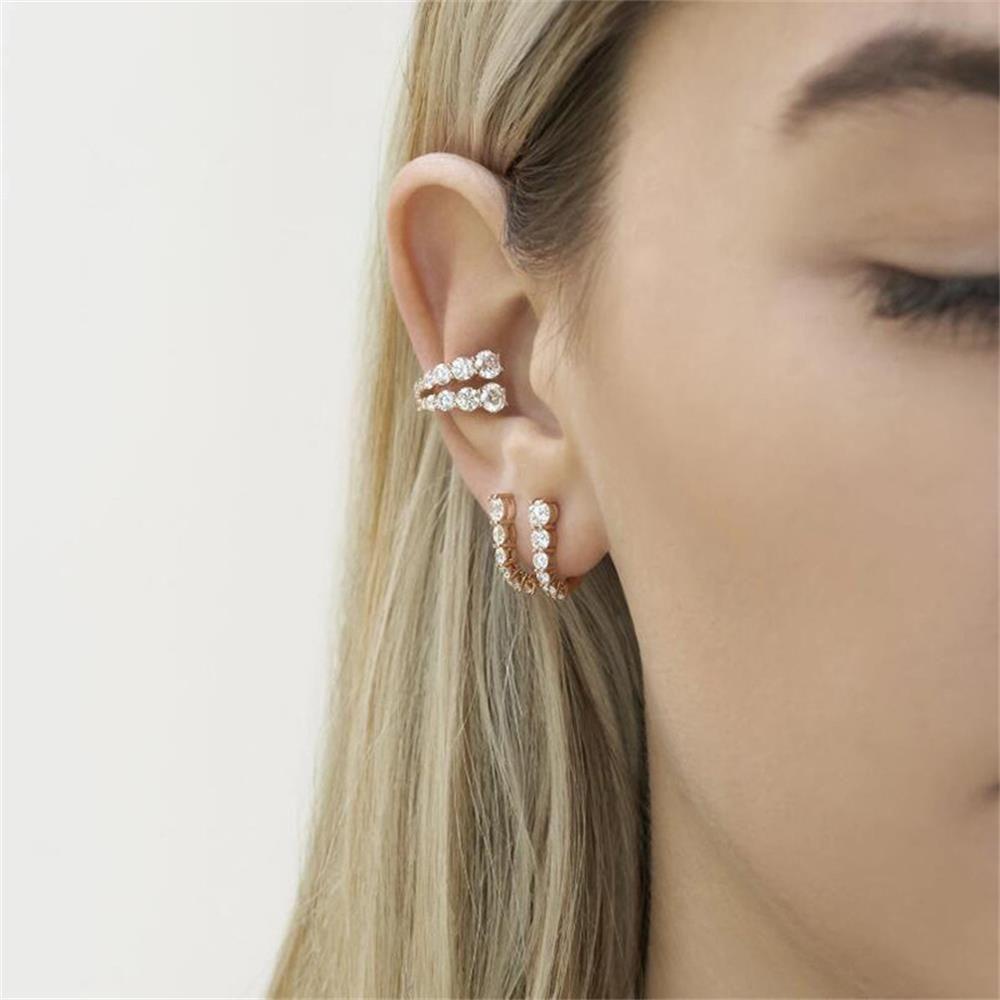 Lily CZ Cuff Earrings Aksesoris Pesta Tanpa Tindik Zirkon Manset Telinga