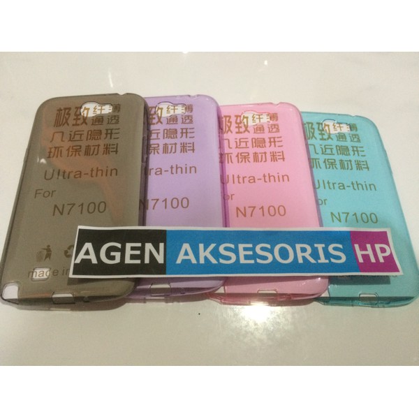 Soft Case Samsung Galaxy Note 2 N7100 Ultrathin Silikon Elastis