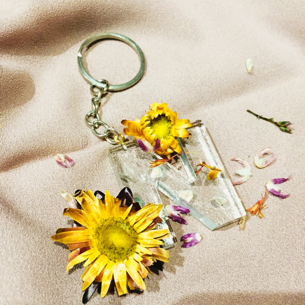 Custom Alphabet Resin Keychain