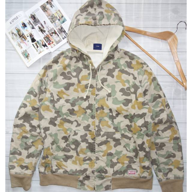 XLARGE Camouflage Jaket Hoodie Army Original Second Branded