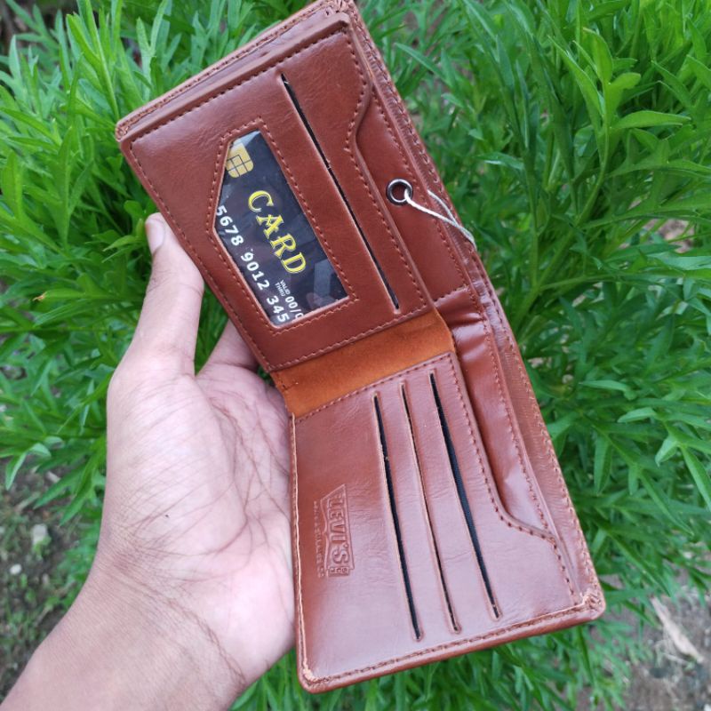 Dompet Pria Asli Kulit Premium Dompet lipat 3 Dimensi Asli Garut