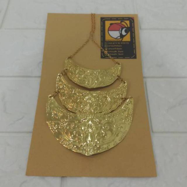 kalung 3 tiga susun kalung anak aksesoris anak kalung baju adat kartin