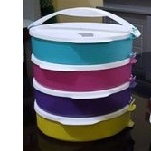 rantang  4 susun ctg bulat tuperware set with handle