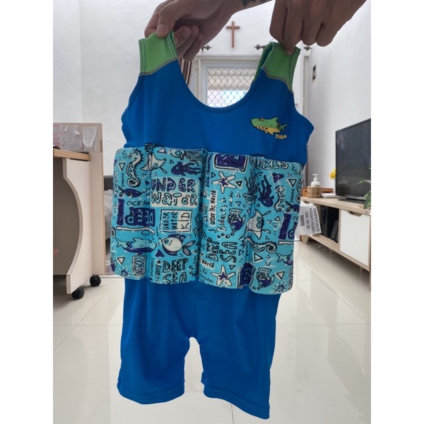 preloved zoggs baju renang blue