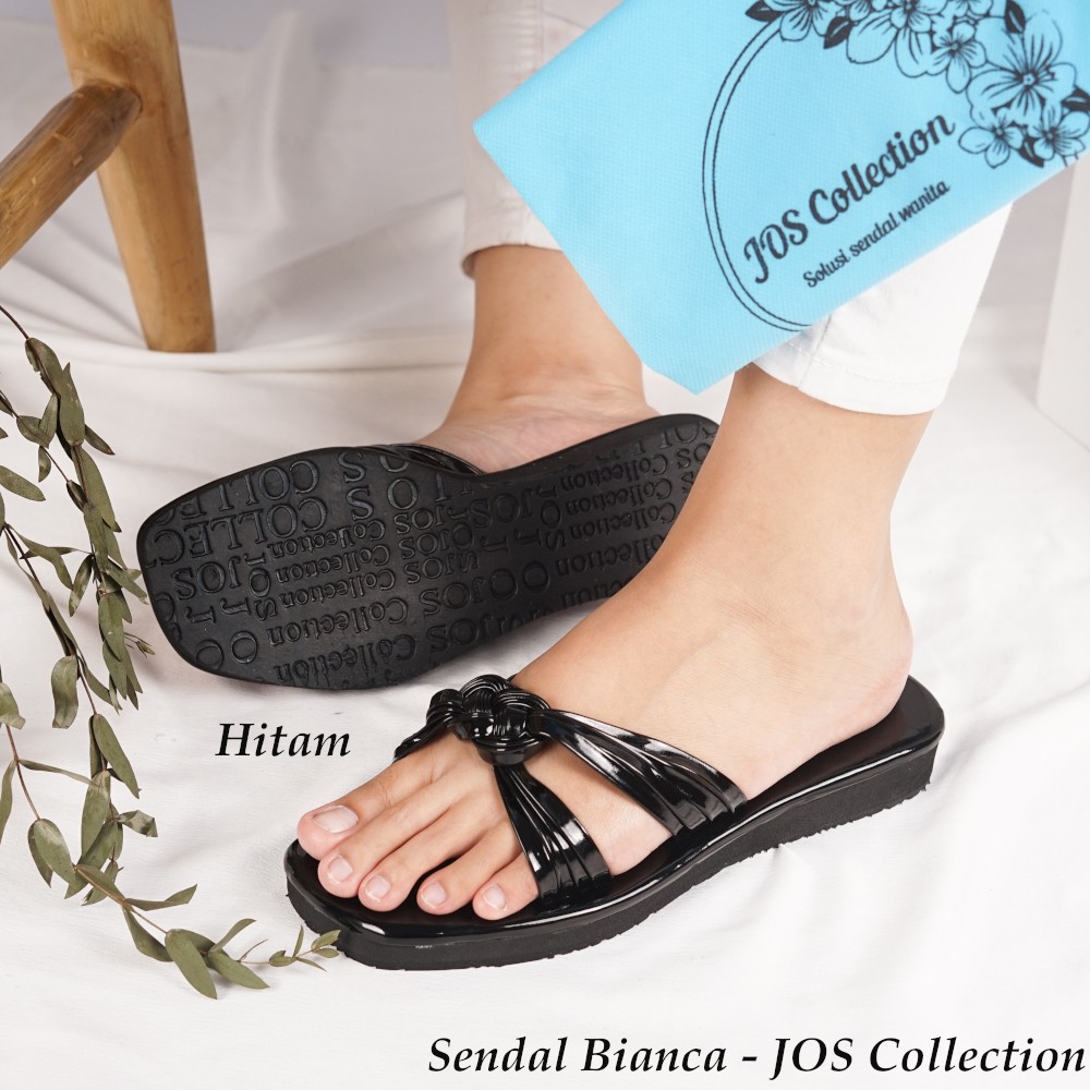 Sandal Wedges Wanita Model Selop - Bianca by JOS Collection