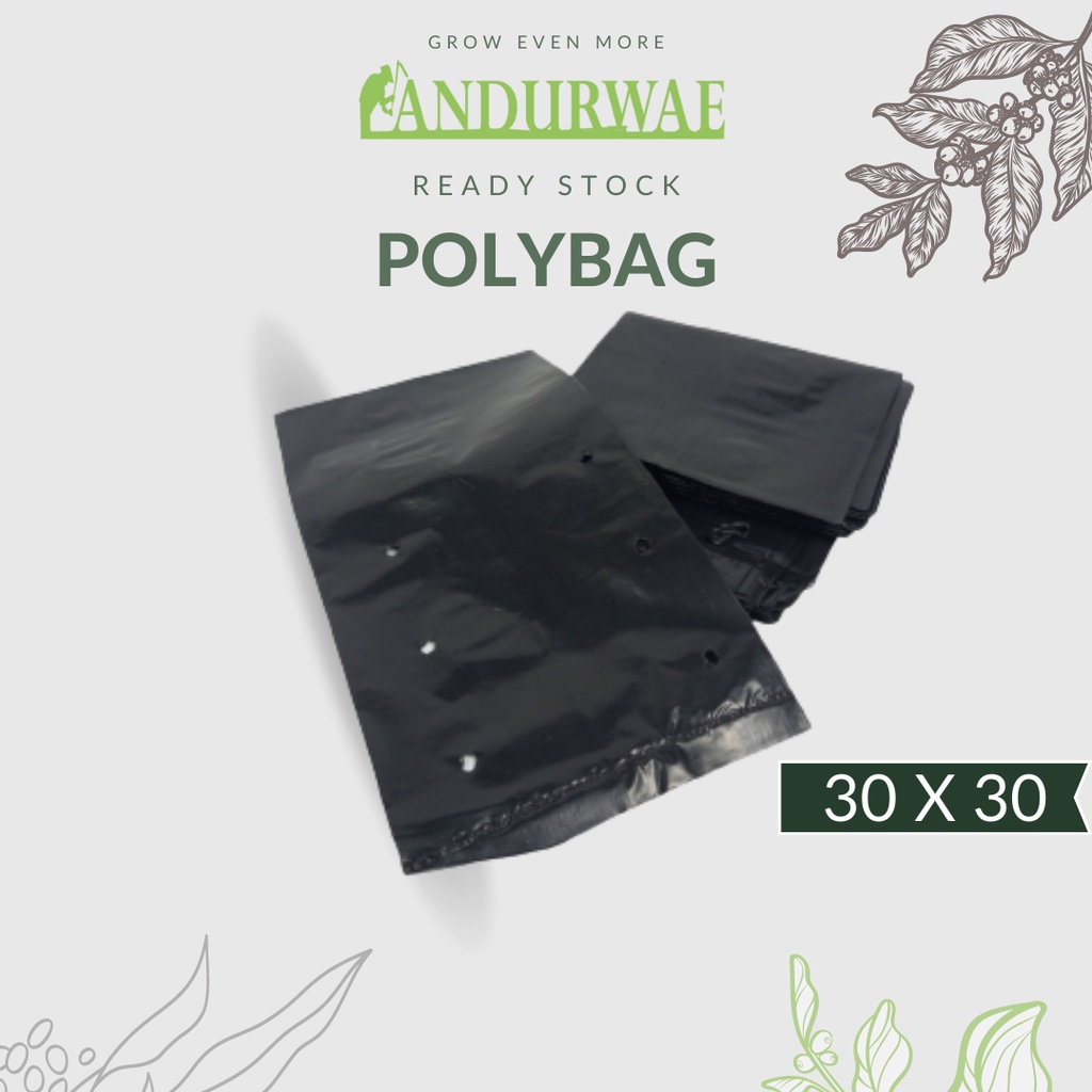 Polibag Tanam 30 x 30 Polybag Eceran Pot Plastik Polibek polibag serbaguna wadah Tanaman hias tanama