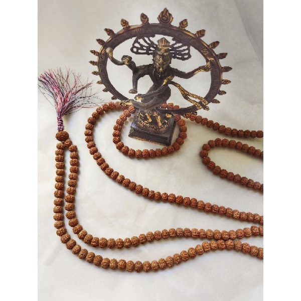 Kalung Rudraksa Trdatu Japamala 108 / Kalung Ginitri Khas Bali / Rudraksha Mala