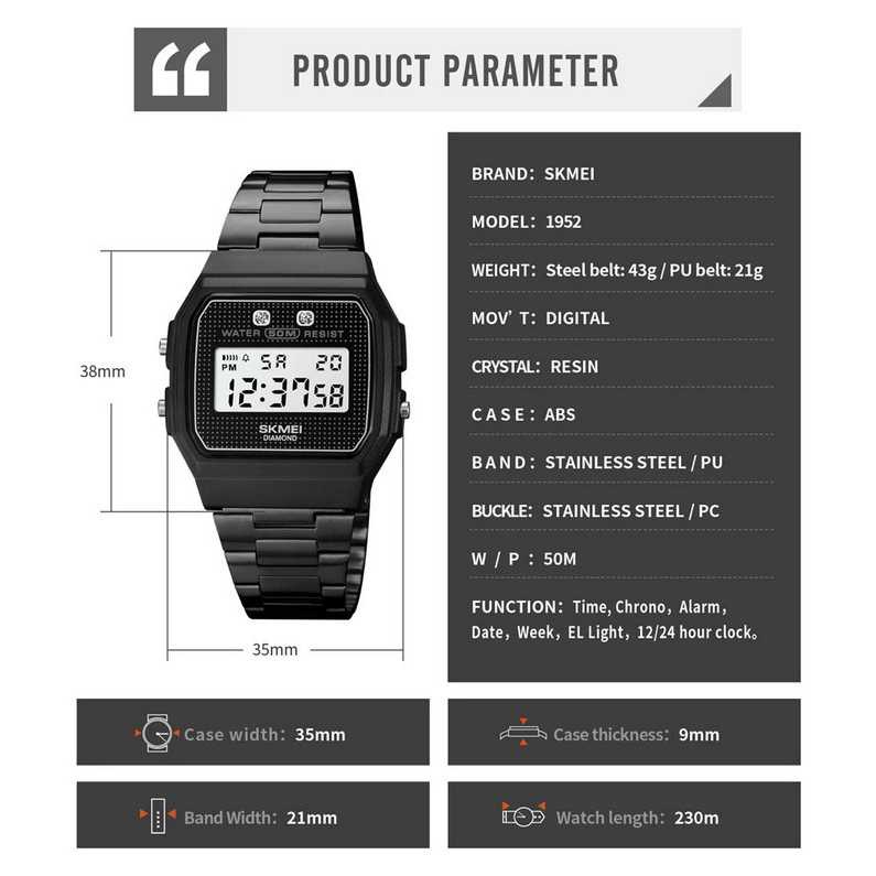 ARS - SKMEI Jam Tangan Digital Pria - 1952