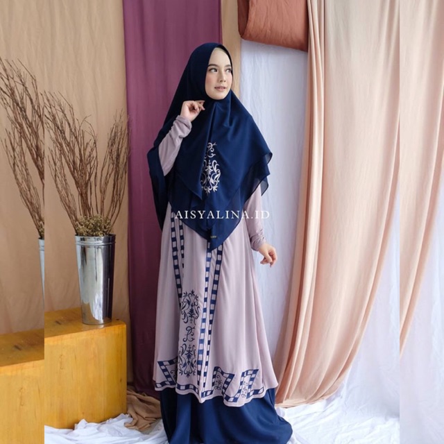 RAYA SYARI Lavender-Navy by aisyalina_id