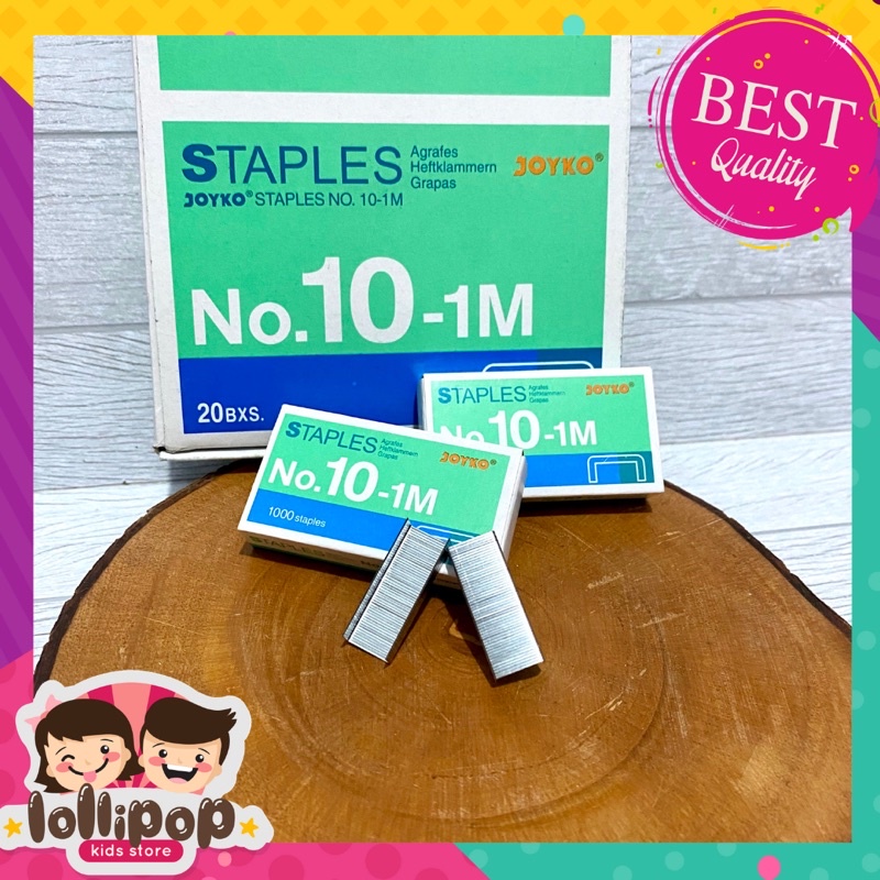 

isi staples no 10 sangat kuat dan murah isi 1000 pcs banyak banget gak rugi