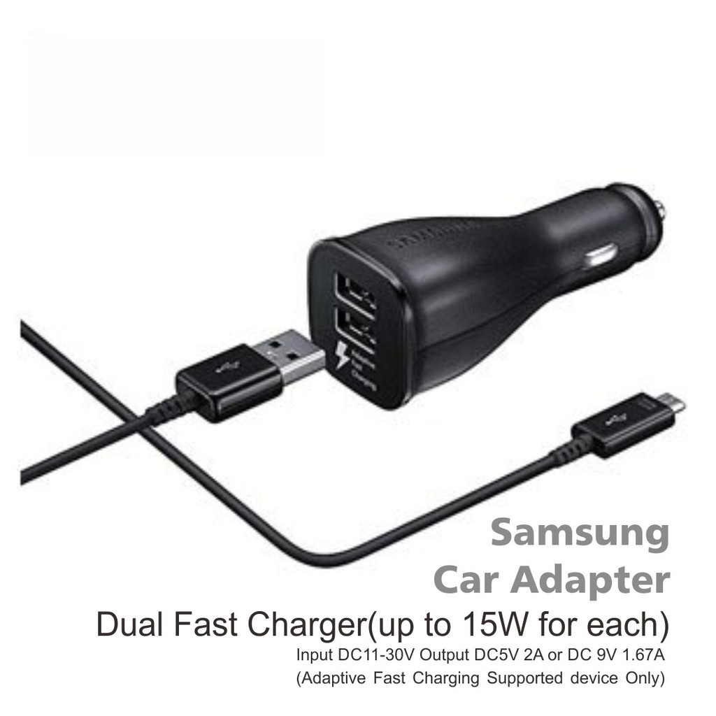 SAVER SAMSUNG FAST CHARGING MICRO USB 2 USB QUALCOMM 3.0 CHARGER MOBIL