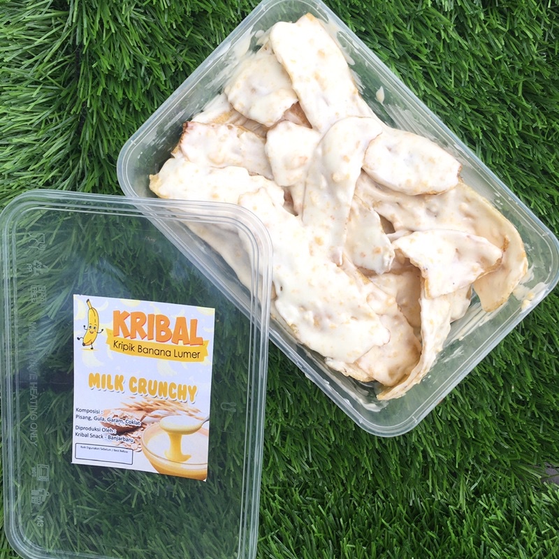 

[DIST] Milk Crunchy Snack/Cemilan KRIBAL (Keripik Banana Lumer) Keripik Pisang | FIRST HAND