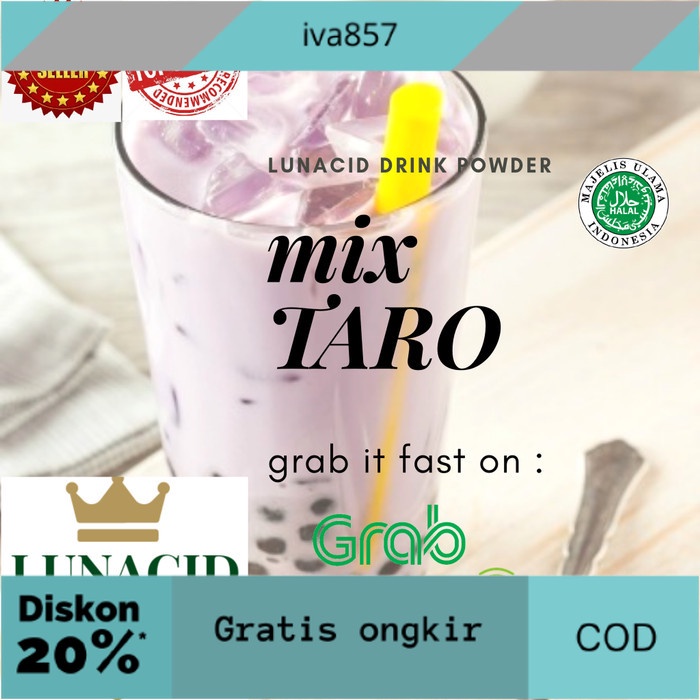 

PROMO powder drink rasa taro/bubuk minuman rasa taro/taro powder drink 1 kg GRATIS ONGKIR