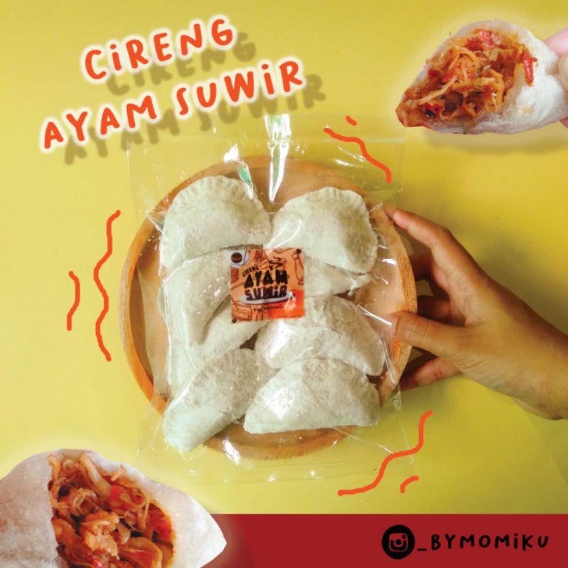 Paket Reseller Bymomiku 5 Pack Cireng Isi Ayam Suwir Pedas Frozen