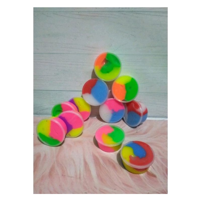 40pcs slem pelangi//slem mangkok super