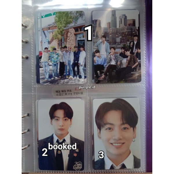 BTS Dicon 101 Photocard OFFICIAL PC Jungkook & grup