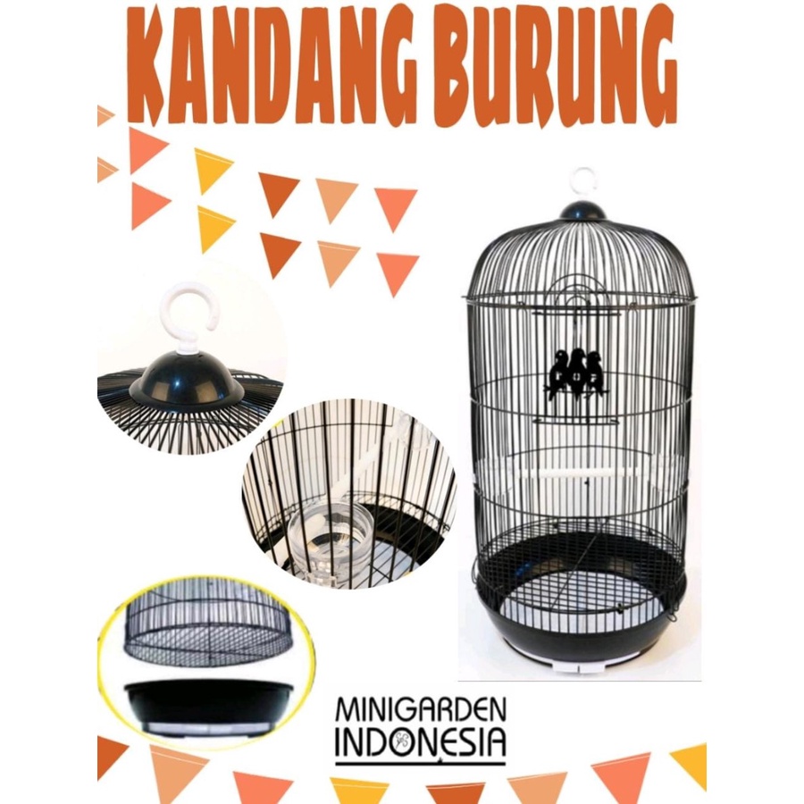 KANDANG BURUNG TOP B31 SANGKAR BURUNG CAPSULE KAPSUL 33 CM BIRD CAGE - SANGKAR+BUBBLE