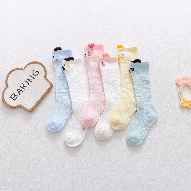 Murmerofficial R305 KK008 Kaos Kaki Jaring Panjang Karakter Lucu Hewan Anak Bayi Motif Unik Baby Socks Kids