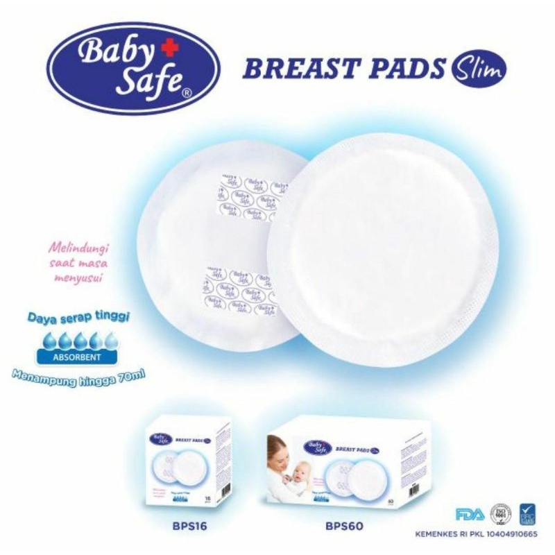 BABY SAFE Breast Pads Breastpads tebal dan slim 36 56 60
