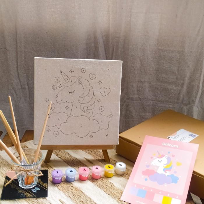 

Art / Painting Kit By Numbers Unicorn - Paket 4