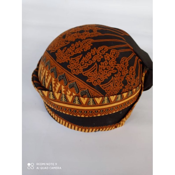 Blangkon Solo Batik motif Modang // Blangkon lipat hitam polos // blangkon gus miftah