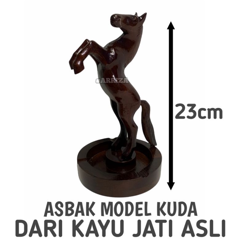 ASBAK KAYU  MODEL KUDA / ASBAK ROKOK PATUNG KUDA / ASBAK ROKOK KAYU JATI MODEL KUDA / ASBAK KAYU JATI / ASBAK UNIK/ HIASAN RUMAH