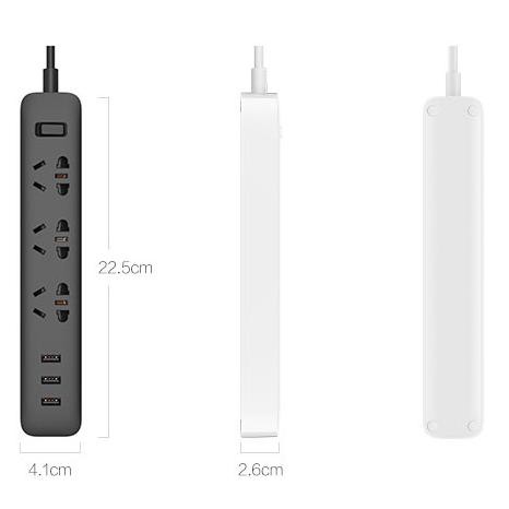 Xiaomi Mi Smart Power Strip 3 Plug dengan 3 USB Port 2A - XMCXB01QM (ORIGINAL)