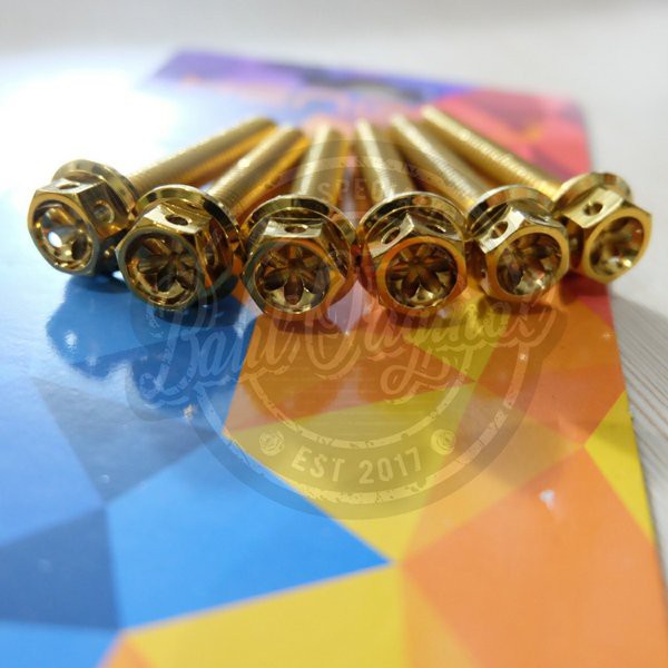 Baut probolt gold flower M8x50 8x50 drat 12 panjang 5cm heng thailand harga satuan