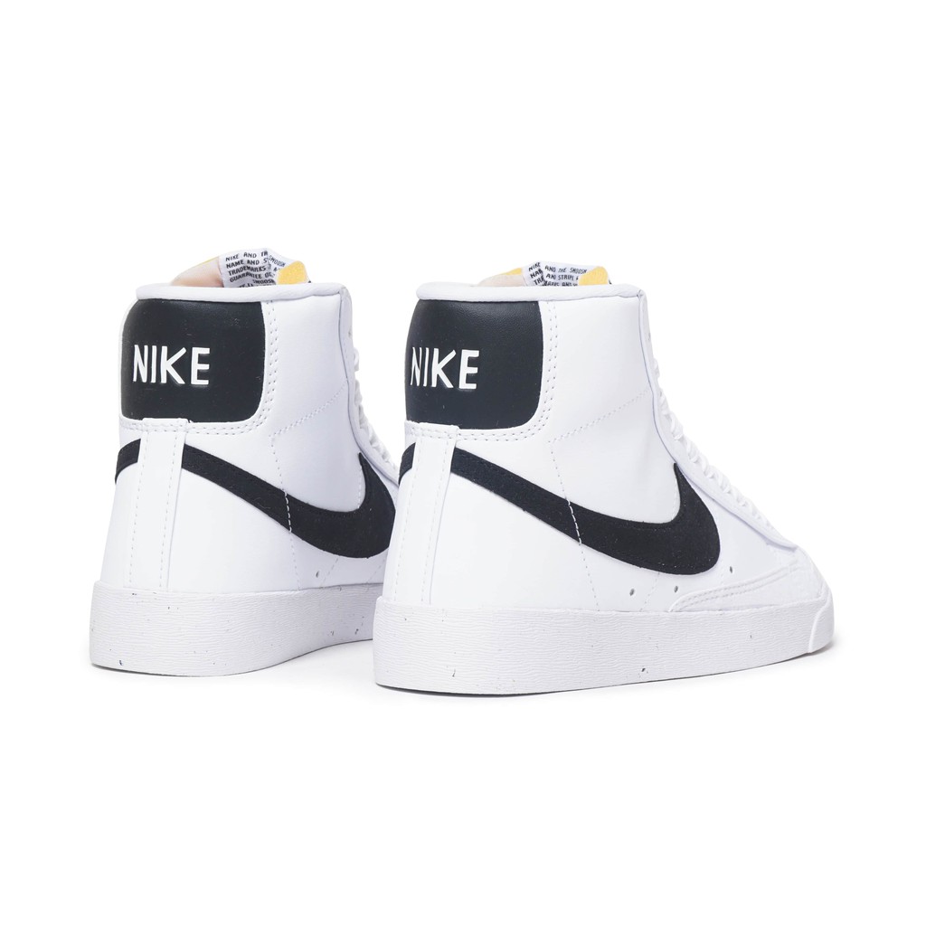 white nike blazers black tick