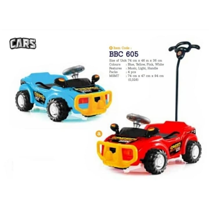 Mainan Anak Mobil Dorong SHP TOYS BBC 605