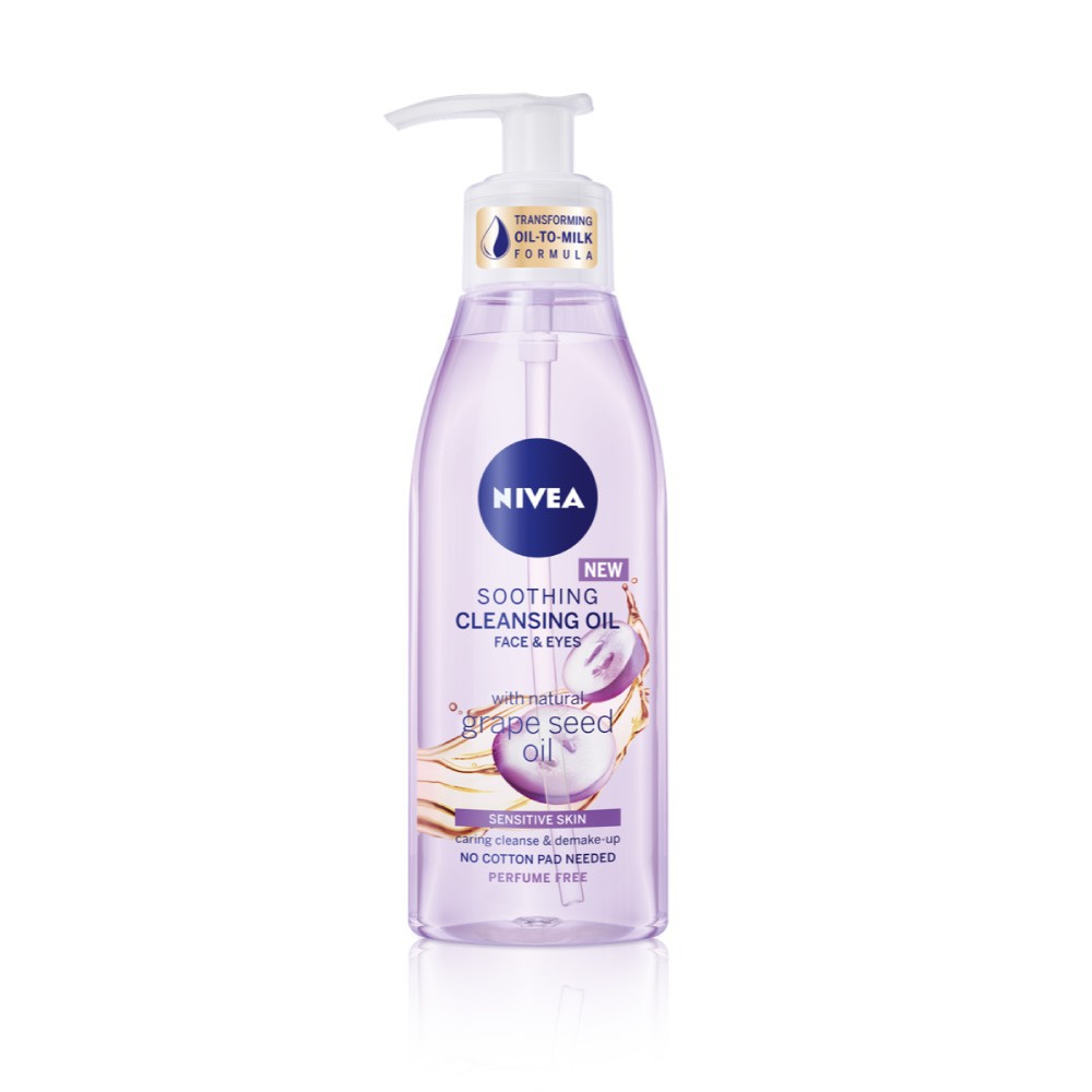❤DARA BEAUTY❤NIVEA SOOTHING CLEANSING OIL WITH GRAPE SEED OIL AND HYDRATING COCONUT 150ML