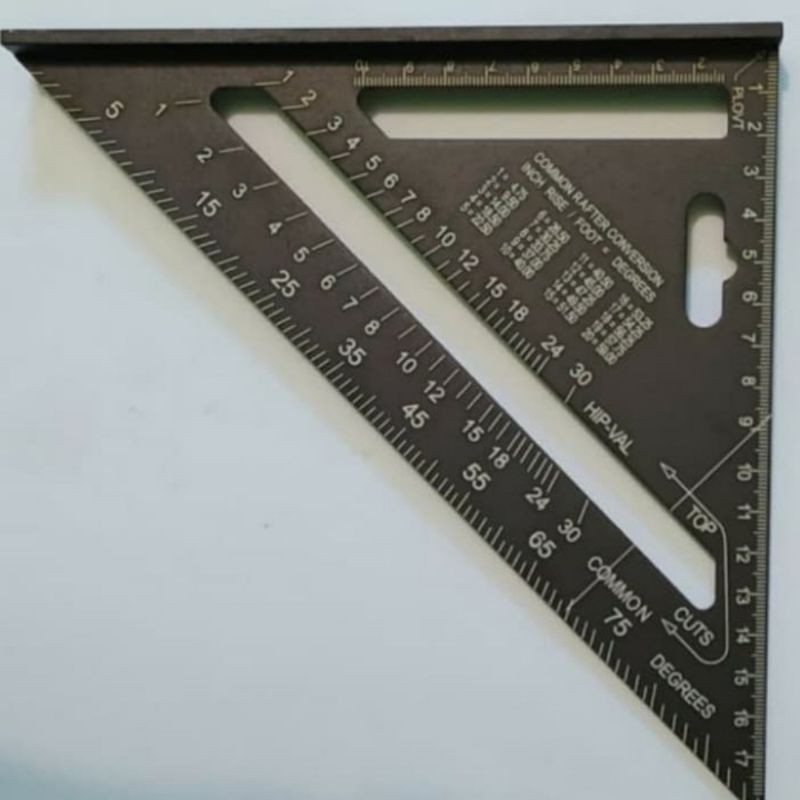 

SPEED SQUARE SOLID BLACK 7INCH / PENGGARIS SIKU HITAM SOLID 7INCH / WOODWORKING