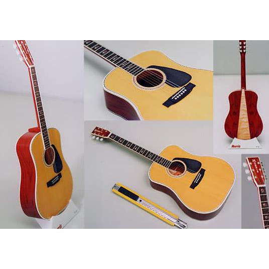 Jual DIY Papercraft Miniatur Alat Musik Gitar Akustik Morris TERJAMIN