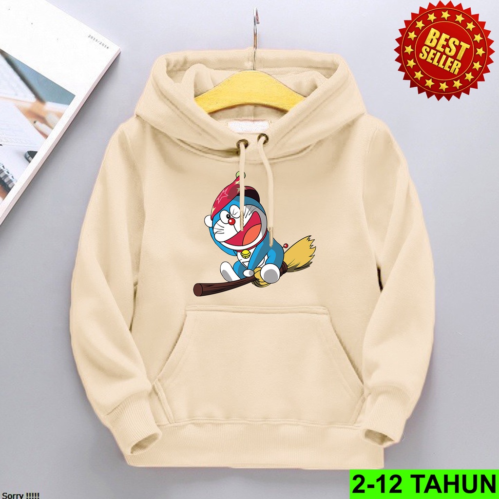 Hoodie Anak Laki Laki Perempuan / Hodie DORAEMON Anak Usia 2 3 4 5 6 7 8 9 10 11 12 Tahun / Jaket DORAEMO Anak Cewek Cowok / Switer Distro Bisa Cod / Suiter Anak Terbaru / Sweeter Anak