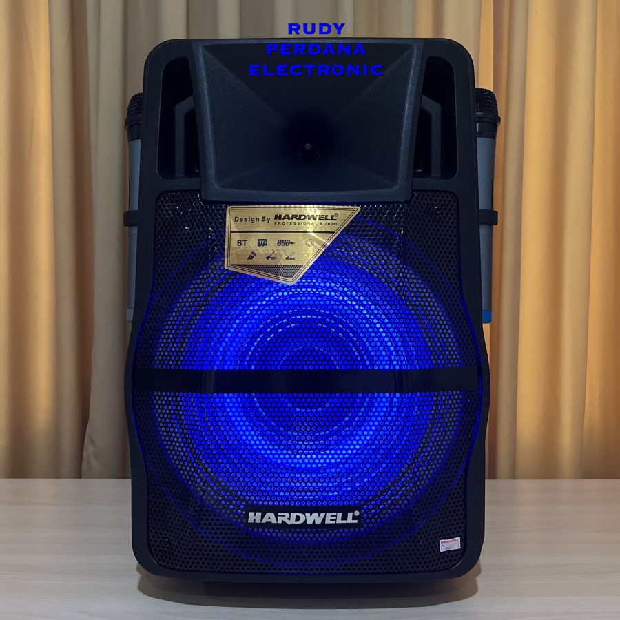SPEAKER PORTABLE 12&quot; 12 INCH WIRELESS BLUETOOTH HARDWELL HF-12B PRO