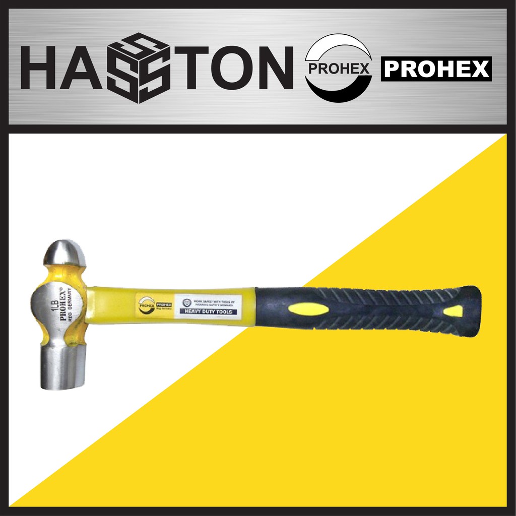

HASSTON Hammer Konde Gg. Fiber Bungkus Karet 3/4 Lbs 2 Warna (1511-013)