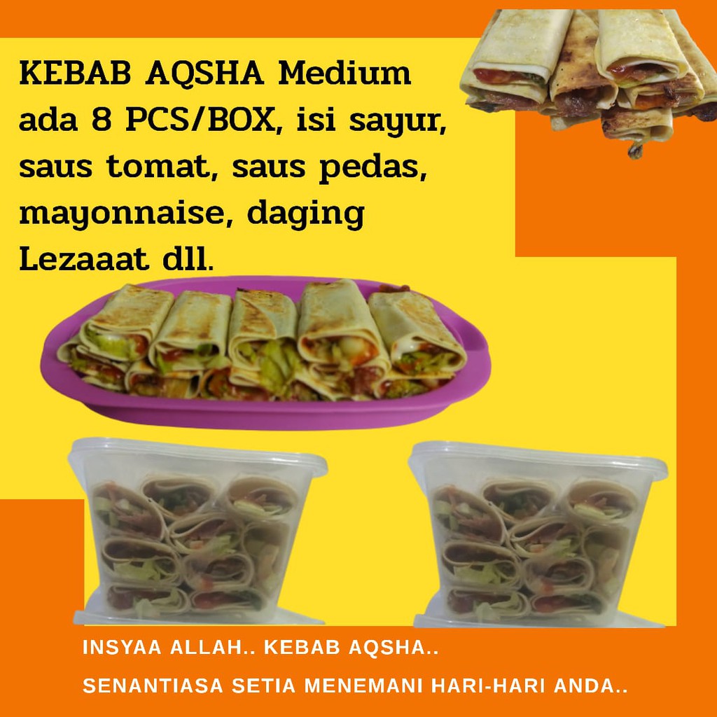 

FROZEN FOOD HALAL KEBAB AQSHA UKURAN MEDIUM DAN BESAR