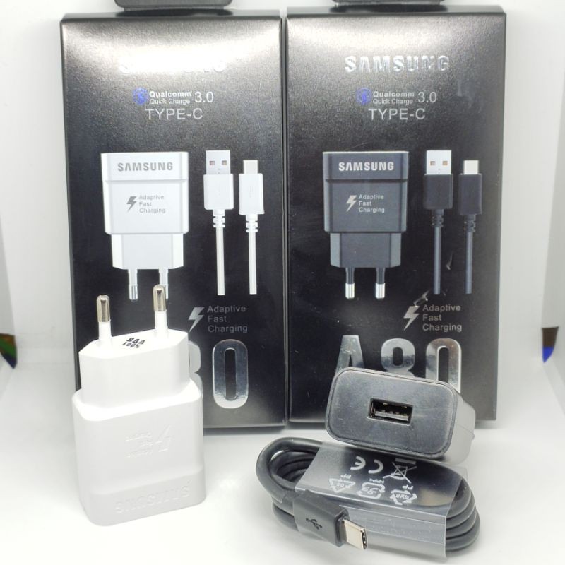 Charger Samsung A80 Qualcomm Quick Charge 3.0 Fast Charging USB Type C