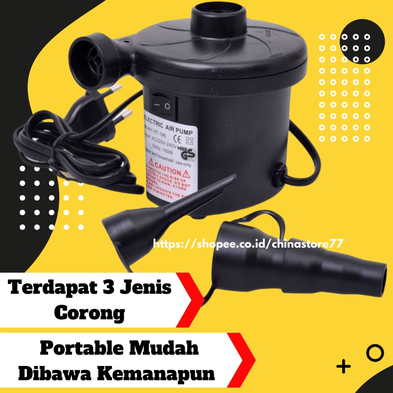 Pompa Listrik Electric Air Pump Pompa Kasur Angin dan Kolam Renang