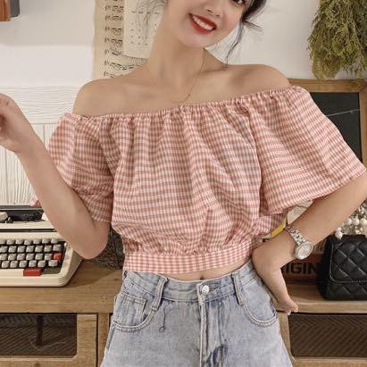 CLT017 – Baju Blouse Sabrina Wanita Korea Jepang Lucu