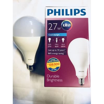 Termurah! Lampu Philips Led/Led Bulb Philips/Led Philips 19 Watt Lampu LED Bulb Philips 27W Putih