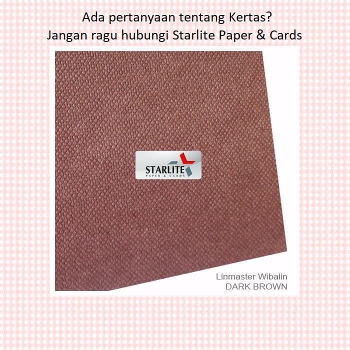 Kertas Covering Paper LINMASTER DARK BROWN