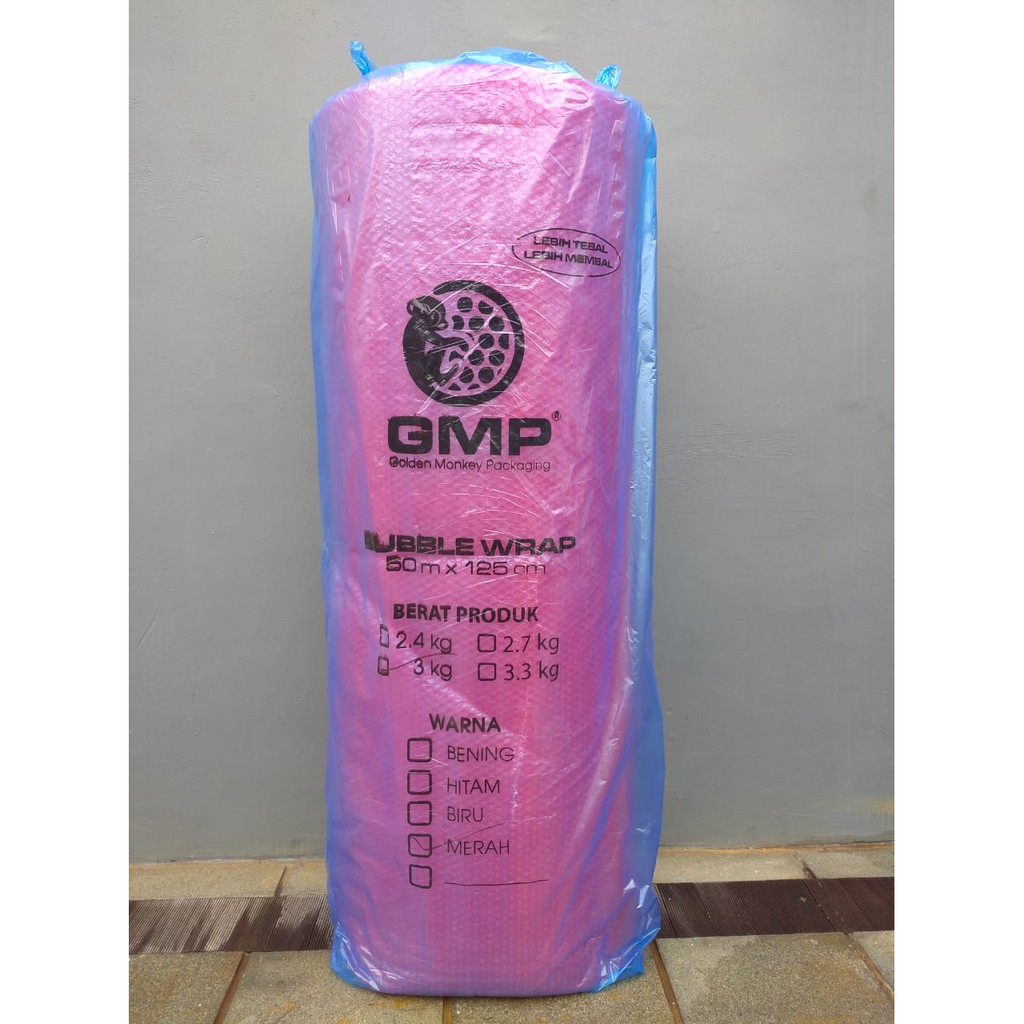 

Bubble Wrap / Buble Wrap /Plastik Pembungkus warna merah