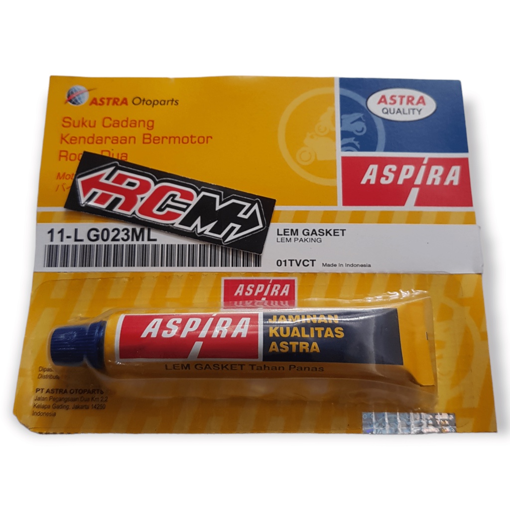 11-LG023ML HRGA PERBIJI LEM GASKET PAKING PERPAK ASPIRA TAHAN PANAS 23ML 23 ML ORI ORIGINAL ASPIRA ASTRA OTOPARTS ASLI