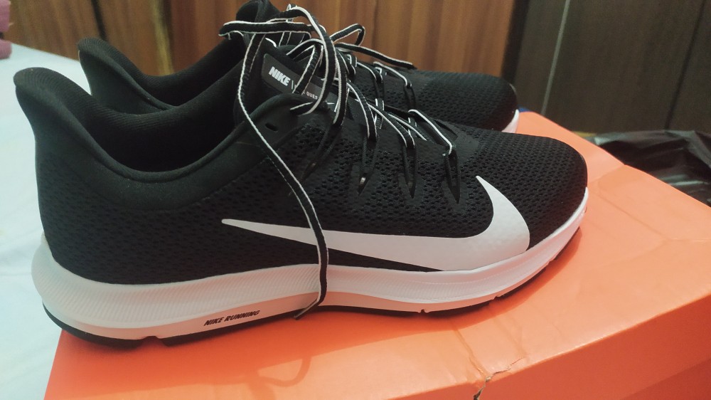 Jual Sepatu Running Pria Nike Quest 2 Black White Original Indonesia|Shopee  Indonesia