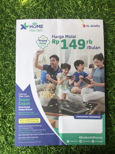 Xlhome Inter Rumah Fiber Optic 10mbps Indonesia